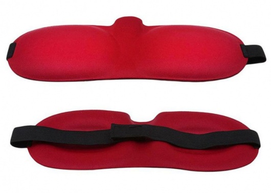 Красная глухая маска на резинке - Sitabella - купить с доставкой в Элисте