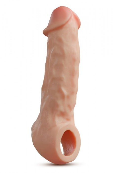 Телесная насадка-удлинитель Intrepid 9.25 Inch Realistic Penis Extender Sleeve - 23,5 см. - Blush Novelties - в Элисте купить с доставкой