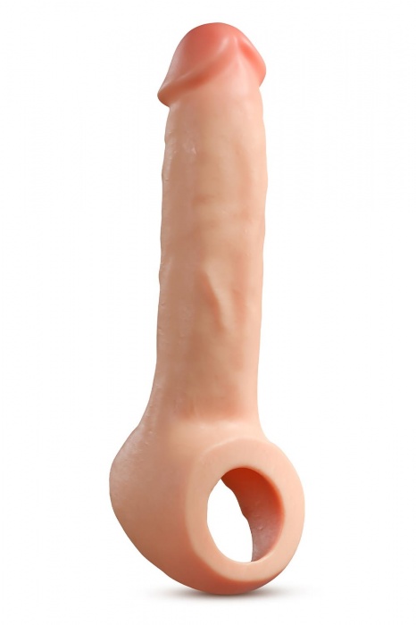 Телесная насадка-удлинитель Thrive 8.75 Inch Realistic Penis Extender Sleeve - 22,2 см. - Blush Novelties - в Элисте купить с доставкой