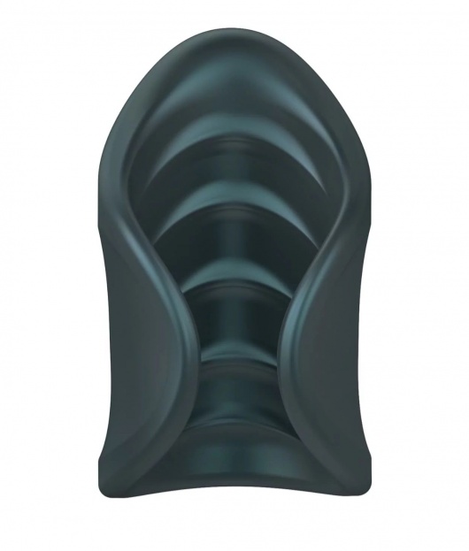 Серый сквозной мастурбатор с вибрацией Manwan Starter - Manwan - в Элисте купить с доставкой