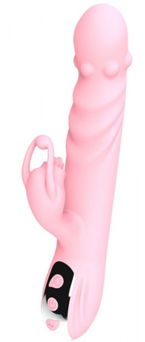 Розовый вибратор-кролик Ava - 21,9 см. - Boys of Toys