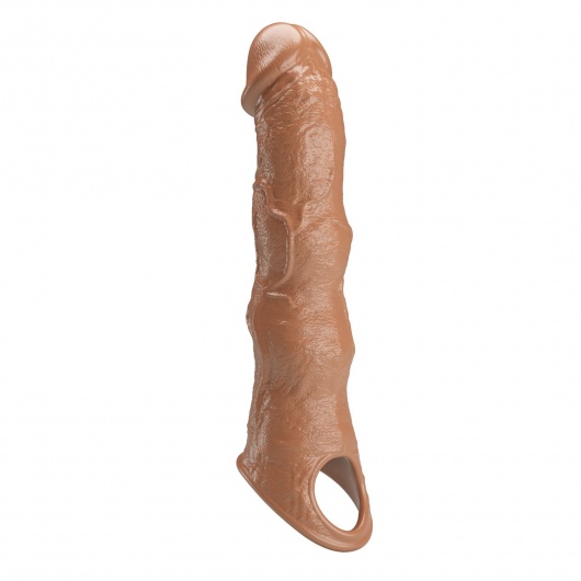 Карамельный фаллоудлинитель с 3 вставками - 28 см. - Baile - в Элисте купить с доставкой