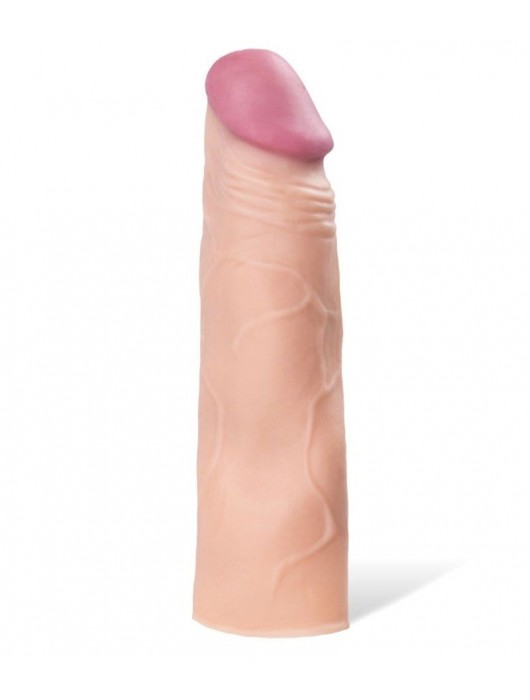 Реалистичная насадка с ярко выраженной головкой - 16,5 см. - A-toys - в Элисте купить с доставкой