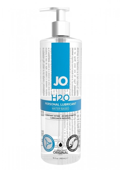 Лубрикант на водной основе JO Personal Lubricant H2O с дозатором - 480 мл. - System JO - купить с доставкой в Элисте