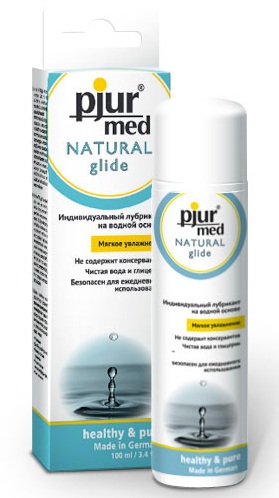 Нейтральный лубрикант на водной основе pjur MED Natural glide - 100 мл. - Pjur - купить с доставкой в Элисте