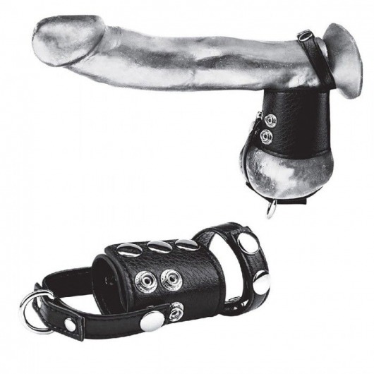 Кольцо на член и мошонку Cock Ring With 2  Ball Stretcher And Optional Weight Ring - BlueLine - в Элисте купить с доставкой