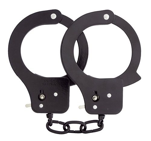 Чёрные наручники из листового металла BONDX METAL CUFFS BLACK - Dream Toys - купить с доставкой в Элисте