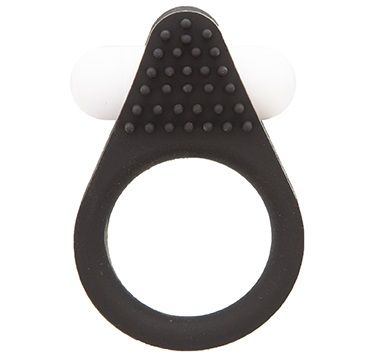 Чёрное эрекционное кольцо LIT-UP SILICONE STIMU RING 1 BLACK - Dream Toys - в Элисте купить с доставкой