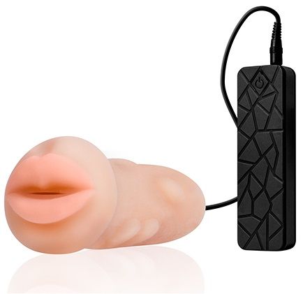 Мастурбатор-ротик с вибрацией REALSTUFF VIBRATING MASTURBATOR MOUTH - Dream Toys - в Элисте купить с доставкой