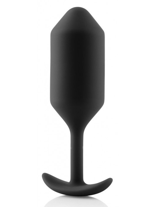 Чёрная пробка для ношения B-vibe Snug Plug 3 - 12,7 см. - b-Vibe