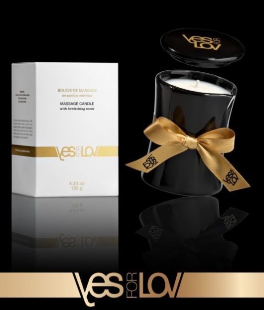 Массажная аромасвеча BEWITCHING MASSAGE CANDLE - 120 мл. - YESforLOV - купить с доставкой в Элисте