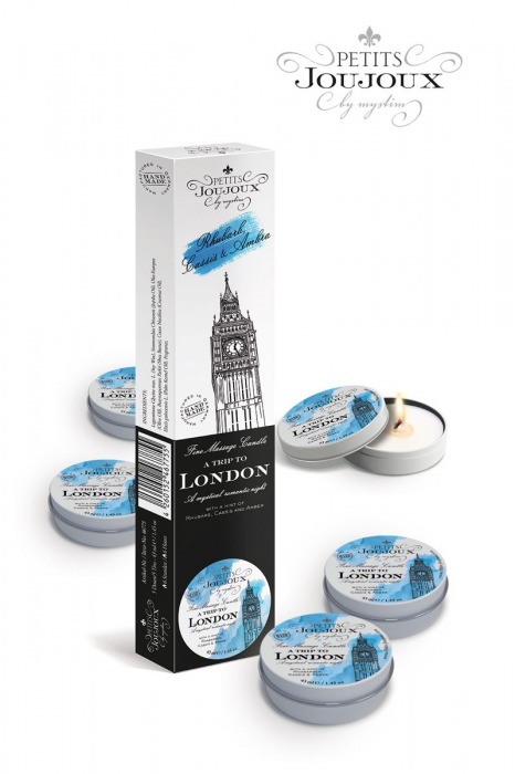 Набор из 5 свечей Petits Joujoux London с ароматом ревеня, амбры и чёрной смородины - MyStim - купить с доставкой в Элисте