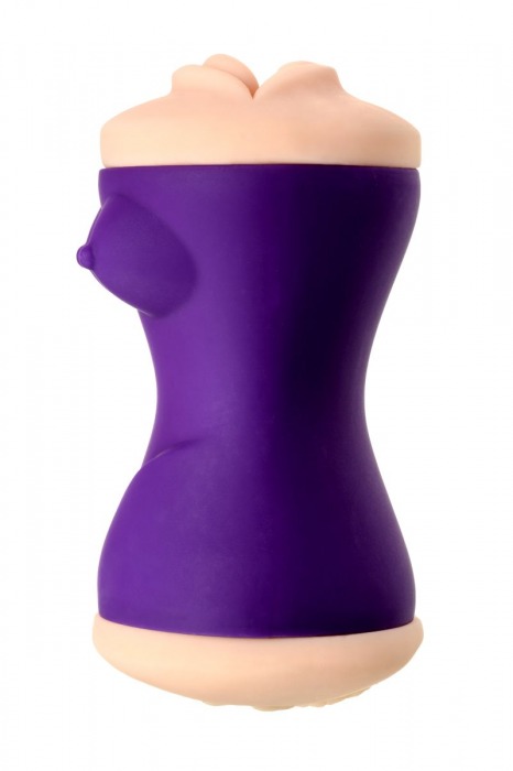 Двухсторонний мастурбатор JOS YARA в фиолетовой колбе - JOS - в Элисте купить с доставкой