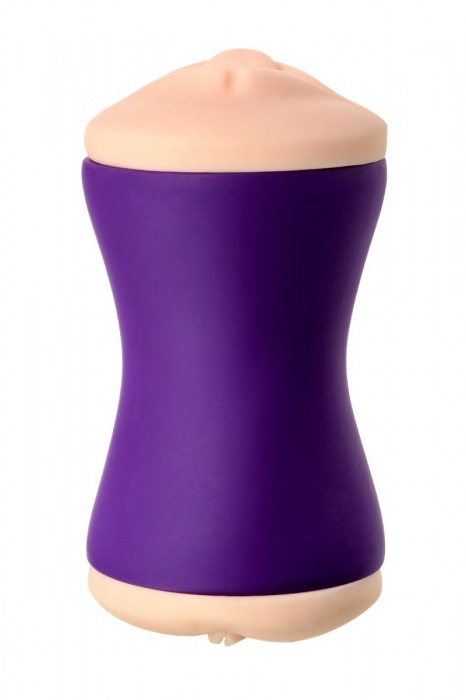 Двухсторонний мастурбатор JOS YARA в фиолетовой колбе - JOS - в Элисте купить с доставкой