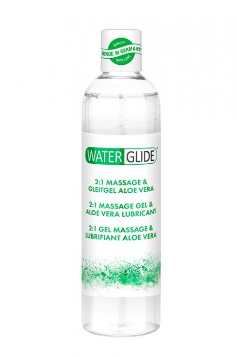 Гель-смазка 2-в-1 MASSAGE   LUBRICANT ALOE VERA - 300 мл. - Waterglide - купить с доставкой в Элисте