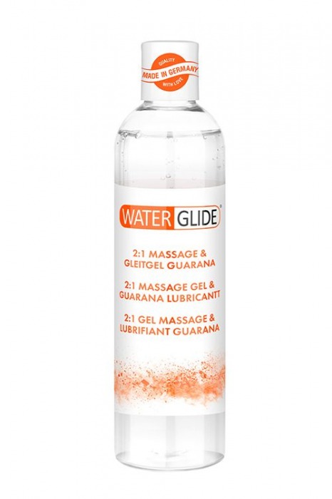 Гель-смазка 2-в-1 MASSAGE   LUBRICANT GUARANA - 300 мл. - Waterglide - купить с доставкой в Элисте