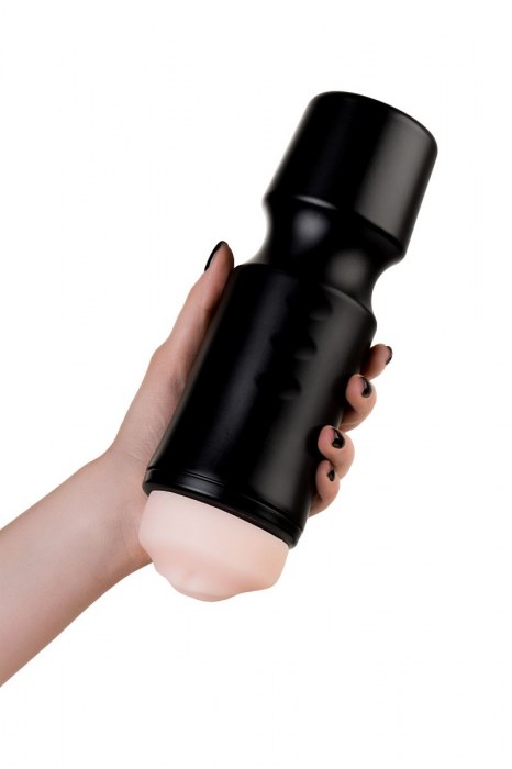 Мастурбатор-ротик A-Toys в черной колбе - A-toys - в Элисте купить с доставкой