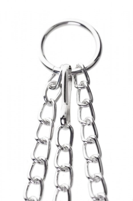 Черно-серебристые зажимы для сосков с кольцом для пениса TOYFA Metal - ToyFa - купить с доставкой в Элисте