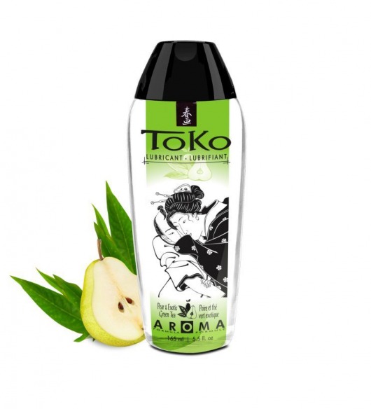 Интимный гель TOKO Pear   Exotic Green Tea с ароматом груши и зеленого чая - 165 мл. - Shunga - купить с доставкой в Элисте