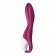 Малиновый вибромассажер для стимуляции G-точки Heated Thrill - 20,6 см. - Satisfyer купить в Элисте с доставкой в Orgasmix.ru Малиновый вибромассажер для стимуляции G-точки Heated Thrill - 20,6 см. - Satisfyer