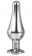 Серебристая анальная пробка с кристаллом Silver Pleasure Plug S - 9 см. - Dream Toys в Элисте Серебристая анальная пробка с кристаллом Silver Pleasure Plug S - 9 см. - Dream Toys
