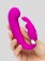 Лиловый вибратор Mini G-Spot Curve Vibe с клиторальным зайчиком - Happy Rabbit купить в Элисте с доставкой в Orgasmix.ru Лиловый вибратор Mini G-Spot Curve Vibe с клиторальным зайчиком - Happy Rabbit