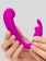 Лиловый вибратор Mini G-Spot Curve Vibe с клиторальным зайчиком - Happy Rabbit купить в Элисте с доставкой в Orgasmix.ru Лиловый вибратор Mini G-Spot Curve Vibe с клиторальным зайчиком - Happy Rabbit