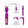 Лиловый вибратор с 2 сменными насадками R-Evolution Wand Vibrator with 2 Attachments - Love to Love