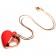 Красное ожерелье с подвеской-вибратором 10X Vibrating Silicone Heart Necklace - XR Brands в Элисте Красное ожерелье с подвеской-вибратором 10X Vibrating Silicone Heart Necklace - XR Brands