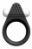 Чёрное эрекционное кольцо LIT-UP SILICONE STIMU RING 1 BLACK - Dream Toys - в Элисте купить с доставкой Чёрное эрекционное кольцо LIT-UP SILICONE STIMU RING 1 BLACK - Dream Toys - в Элисте купить с доставкой